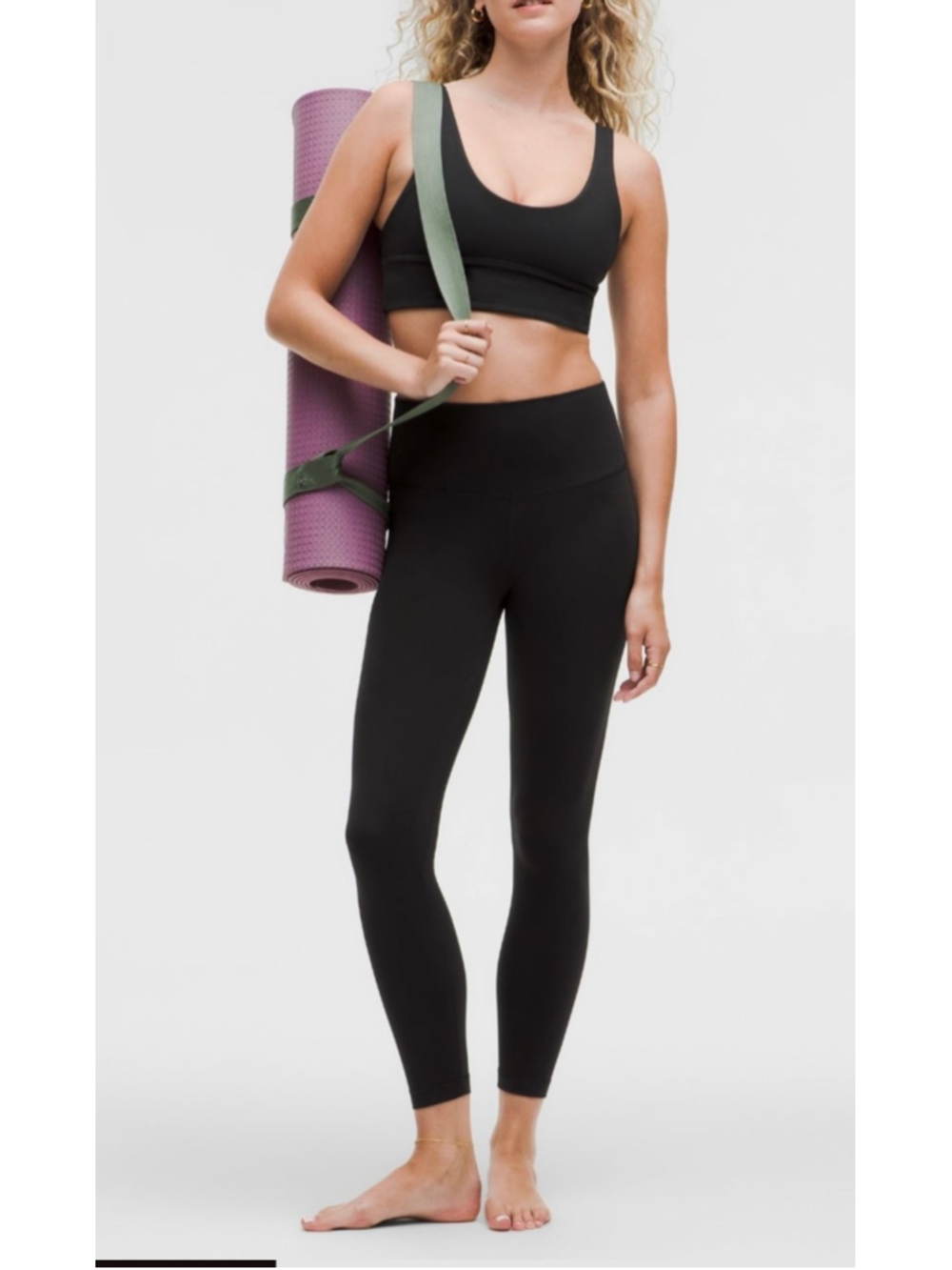 lululemon Align High-Rise Pant 25" Inseam Black Size 2 Square Size Dot